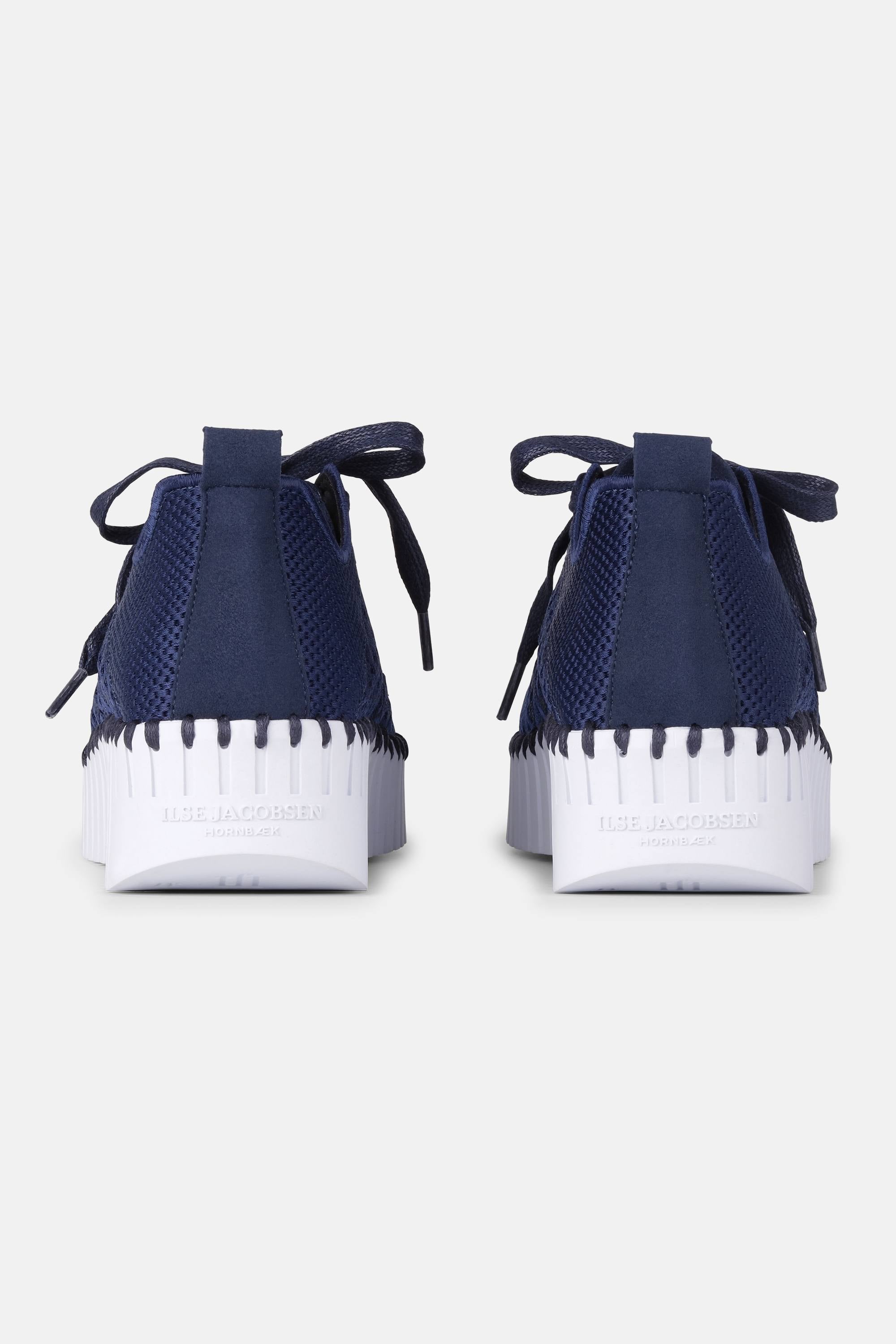 Tulip Sko Med Lisser - Dark Indigo White